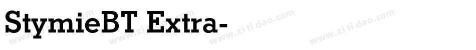 StymieBT Extra字体转换